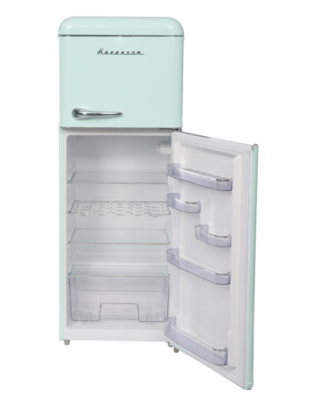 Lodówka Retro Ravanson Lkk-210Rm 545 X 585 X 1470 Mm | 160L | Klasa E | Miętowy