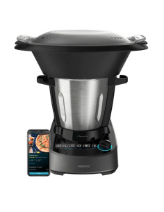 Cecotec 04341 Robot Kuchenny 1600 W 3,3 L Czarny, Stal Nierdzewna Wbudowane Wagi
