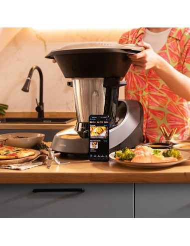 Cecotec 04341 Robot Kuchenny 1600 W 3,3 L Czarny, Stal Nierdzewna Wbudowane Wagi