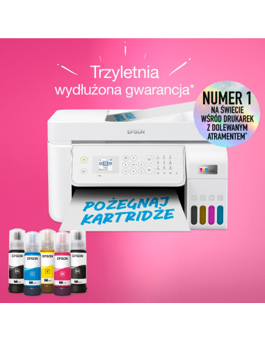 Epson Ecotank L5316 Wifi - Wielofunkcyjna Drukarka A4 Z Łącznością Wi-Fi I Stałym Zasilaniem W Atrament