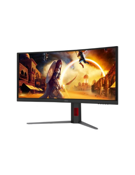 Aoc G4 Cu34G4Cap Monitor Komputerowy 86,4 Cm (34") 3440 X 1440 Px Ultrawide Quad Hd Lcd Czarny, Czerwony