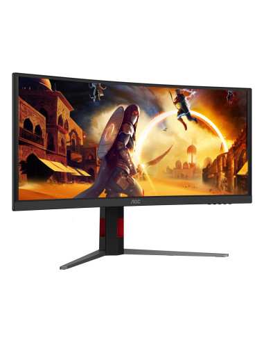 Aoc G4 Cu34G4Cap Monitor Komputerowy 86,4 Cm (34") 3440 X 1440 Px Ultrawide Quad Hd Lcd Czarny, Czerwony