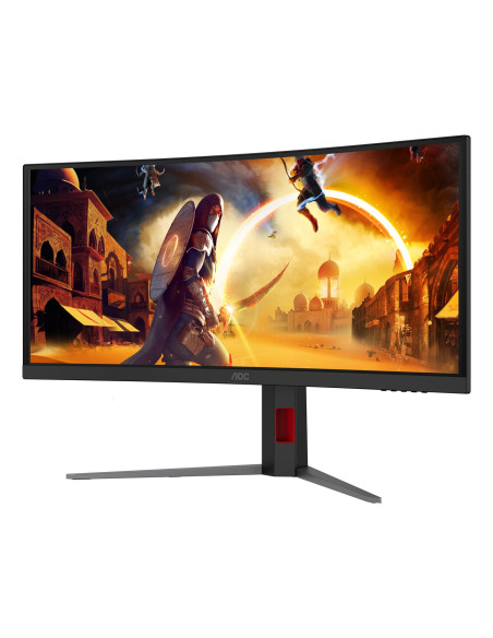 Aoc G4 Cu34G4Cap Monitor Komputerowy 86,4 Cm (34") 3440 X 1440 Px Ultrawide Quad Hd Lcd Czarny, Czerwony