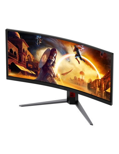 Aoc G4 Cu34G4Cap Monitor Komputerowy 86,4 Cm (34") 3440 X 1440 Px Ultrawide Quad Hd Lcd Czarny, Czerwony