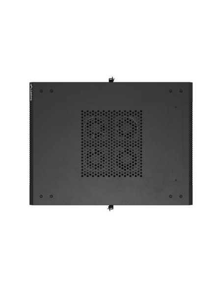 Szafa Instalacyjna Rack Stojąca 19" 18U 600 × 800 Czarna, Drzwi Perforowane, Lanberg (Flat Pack)