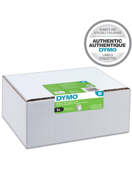 Dymo Lw Oryginalne Duże Etykiety Wysyłkowe/Identyfikatory | 54 Mm X 101 Mm | 24 Rolek Zawierających 220 Łatwych Do Odklejania Et