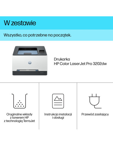 Hp Laserjet Pro 3202Dw Bezprzewodowe Multifunction W Kolorze Drukarka, Druk Dwustronny