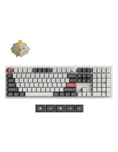 Keychron Q6 Ultra 8K Klawiatura Uniwersalne Usb + Rf Wireless + Bluetooth Biały