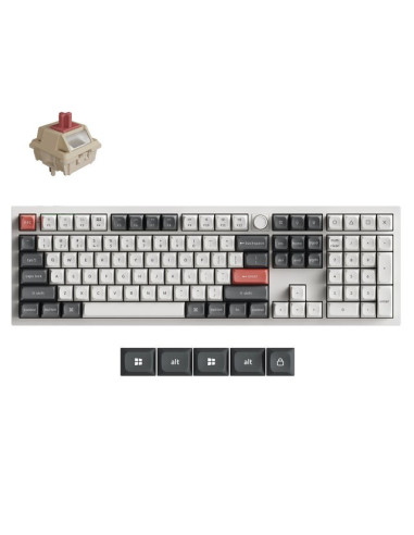 Keychron Q6 Ultra 8K Klawiatura Uniwersalne Usb + Rf Wireless + Bluetooth Biały