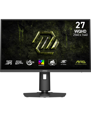 Msi Mag 274Qpf X32 Monitor Komputerowy 68,6 Cm (27") 2560 X 1440 Px Wide Quad Hd Lcd Czarny