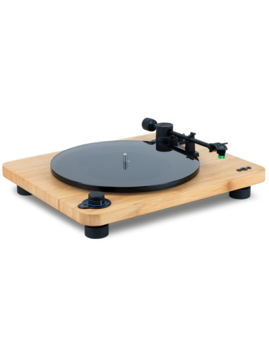 The House Of Marley Em-Jt010-Sb Obrotowy Talerz Gramofonu Gramofon Z Napędem Pasowym Czarny, Drewno