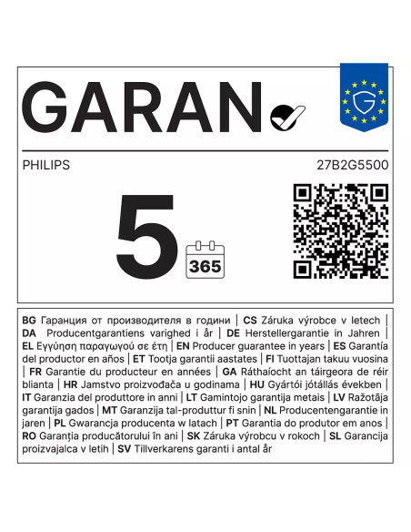 Philips 68,5Cm (27,0") 27B2G5500 16:09 2Xhdmi+Dp+Usb Ips Li
