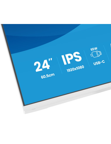 Iiyama Prolite Xb2497Hsn-W1 Monitor Komputerowy 60,5 Cm (23.8") 1920 X 1080 Px Full Hd Led Biały