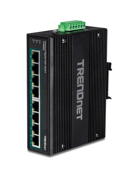 Trendnet Industrial Switch 8-Port Gbit Poe+ 24-56V Din-Rail