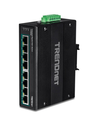 Trendnet Industrial Switch 8-Port Gbit Poe+ 24-56V Din-Rail