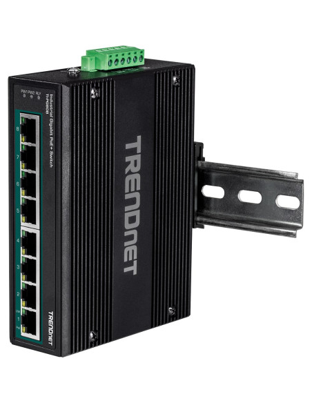 Trendnet Industrial Switch 8-Port Gbit Poe+ 24-56V Din-Rail