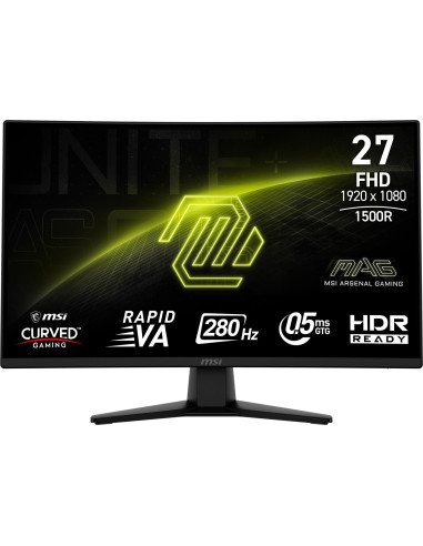Msi Mag 274Cxf Monitor Komputerowy 68,6 Cm (27") 1920 X 1080 Px Full Hd Czarny