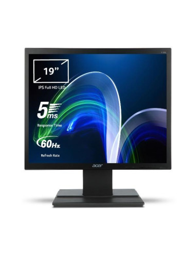Acer V196L B Monitor Komputerowy 48,3 Cm (19") 1280 X 1024 Px Sxga Lcd Czarny