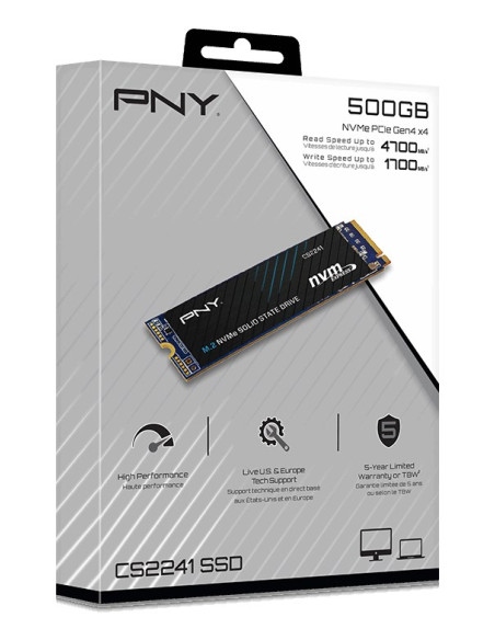 Pny Cs2241 1Tb M.2 Nvme Pci Express 4.0 3D Nand
