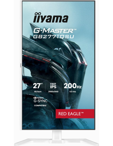 Iiyama G-Master Gb2771Qsu-W1 Monitor Komputerowy 68,6 Cm (27") 2560 X 1440 Px Wide Quad Hd Biały