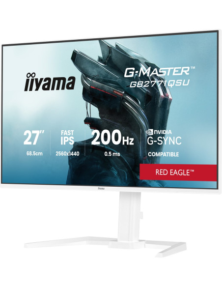 Iiyama G-Master Gb2771Qsu-W1 Monitor Komputerowy 68,6 Cm (27") 2560 X 1440 Px Wide Quad Hd Biały