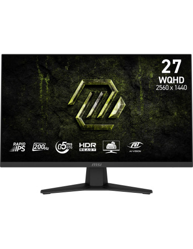 Msi Mag 274Qf E20 Monitor Komputerowy 68,6 Cm (27") 2560 X 1440 Px Wide Quad Hd Lcd Czarny
