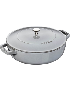 Głęboka Patelnia Do Duszenia Z Pokrywką Staub 40511-470-0 - Grafitowa 28 Cm