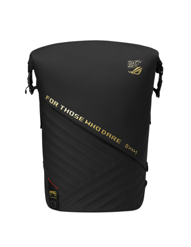Asus Rog Slash Backpack Edition 20 Plecak Plecak Rolowany Czarny Poliester, Skóra Woskowana (Pull Up)