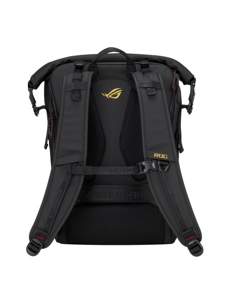 Asus Rog Slash Backpack Edition 20 Plecak Plecak Rolowany Czarny Poliester, Skóra Woskowana (Pull Up)