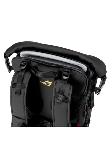 Asus Rog Slash Backpack Edition 20 Plecak Plecak Rolowany Czarny Poliester, Skóra Woskowana (Pull Up)