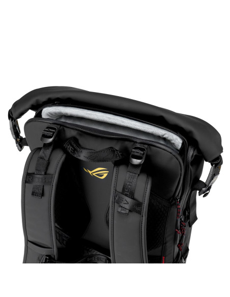 Asus Rog Slash Backpack Edition 20 Plecak Plecak Rolowany Czarny Poliester, Skóra Woskowana (Pull Up)