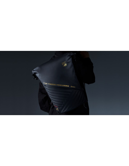 Asus Rog Slash Backpack Edition 20 Plecak Plecak Rolowany Czarny Poliester, Skóra Woskowana (Pull Up)