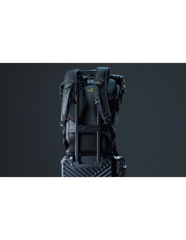 Asus Rog Slash Backpack Edition 20 Plecak Plecak Rolowany Czarny Poliester, Skóra Woskowana (Pull Up)