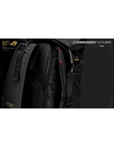 Asus Rog Slash Backpack Edition 20 Plecak Plecak Rolowany Czarny Poliester, Skóra Woskowana (Pull Up)