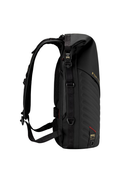 Asus Rog Slash Backpack Edition 20 Plecak Plecak Rolowany Czarny Poliester, Skóra Woskowana (Pull Up)