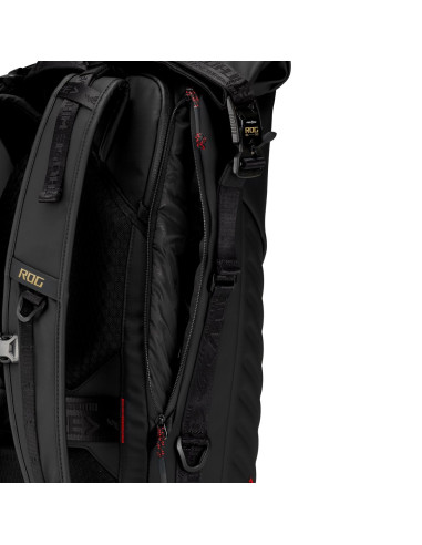 Asus Rog Slash Backpack Edition 20 Plecak Plecak Rolowany Czarny Poliester, Skóra Woskowana (Pull Up)