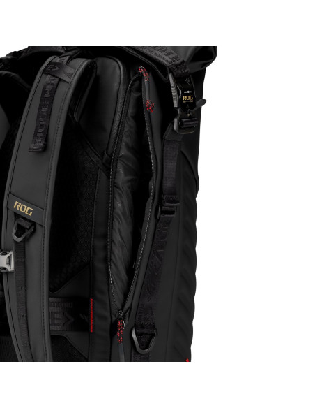 Asus Rog Slash Backpack Edition 20 Plecak Plecak Rolowany Czarny Poliester, Skóra Woskowana (Pull Up)