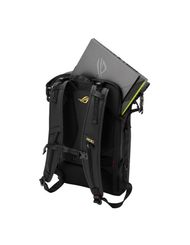 Asus Rog Slash Backpack Edition 20 Plecak Plecak Rolowany Czarny Poliester, Skóra Woskowana (Pull Up)