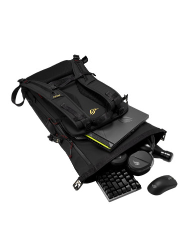 Asus Rog Slash Backpack Edition 20 Plecak Plecak Rolowany Czarny Poliester, Skóra Woskowana (Pull Up)