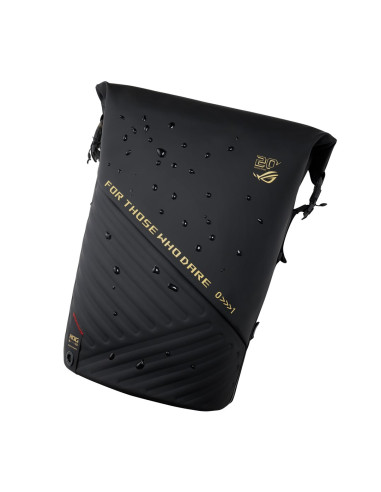 Asus Rog Slash Backpack Edition 20 Plecak Plecak Rolowany Czarny Poliester, Skóra Woskowana (Pull Up)