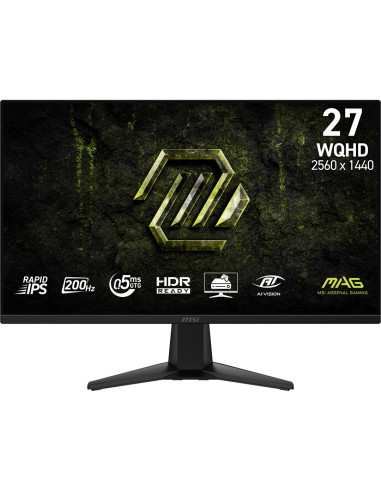 Msi Mag 275Qf E20 Monitor Komputerowy 68,6 Cm (27") 2560 X 1440 Px Wide Quad Hd Lcd Czarny