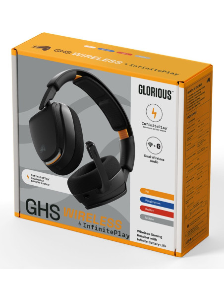Glorious Gaming Ghs Wireless Infiniteplay Zestaw Słuchawkowy Bezprzewodowy Opaska Na Głowę Bluetooth Podstawka Do Ładowania Czar