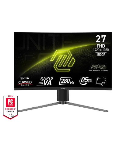 Msi Mag 276Cpxf Monitor Komputerowy 68,6 Cm (27") 1920 X 1080 Px Full Hd Lcd Czarny