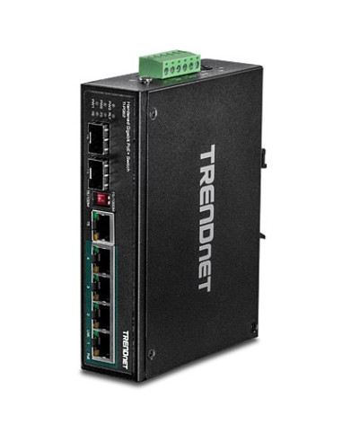 Przełącznik Przemysłowy Trendnet 6 Portów Gbit Poe+ Metal