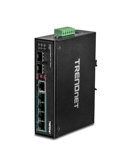 Przełącznik Przemysłowy Trendnet 6 Portów Gbit Poe+ Metal