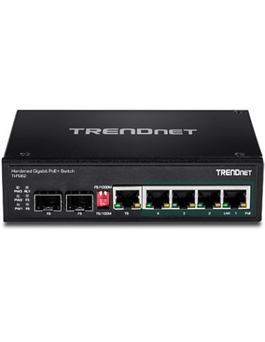 Przełącznik Przemysłowy Trendnet 6 Portów Gbit Poe+ Metal