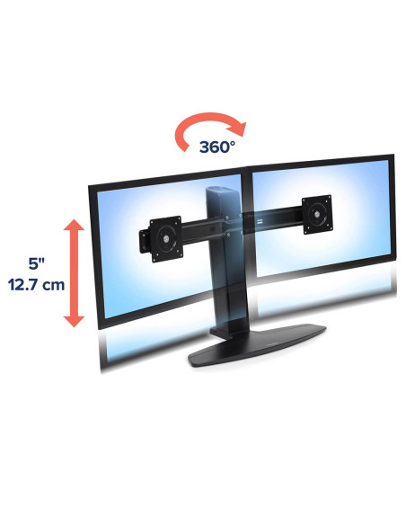 Ergotron Neoflex Dual Monitor Lift Stand/24In 6.4-15.4Kg Lift12.7 Misd 3Y