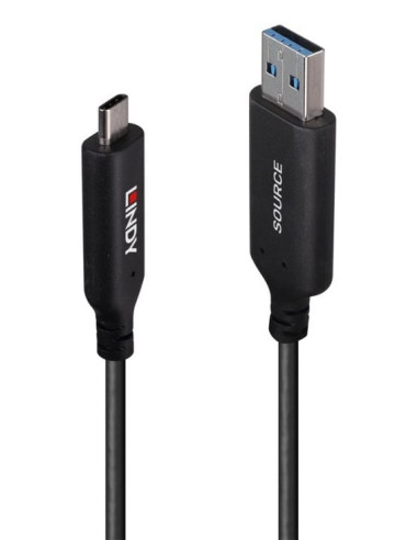 10M Kabel Hybrydowy Usb 3.2 Gen 1 Typu A Do C Lindy
