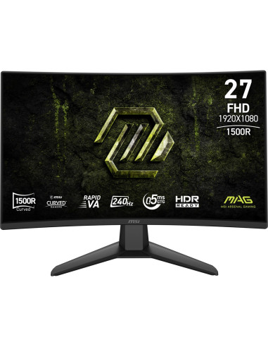 Msi Mag 274Cf X24 Monitor Komputerowy 68,6 Cm (27") 1920 X 1080 Px Full Hd Czarny