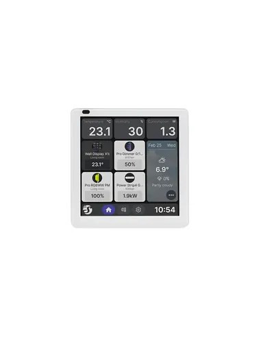 Shelly · Unterputz · "Wall Display X1I Silver" · Smart Home Steuerzentrale · 4" · Wlan · Bt · Silber